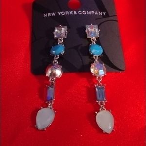 Drop Blue 🔵 Stone Earrings